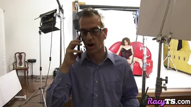 Behind the Lens: Hot Lingerie Trans Babe Drilled Hard by Her Photographer